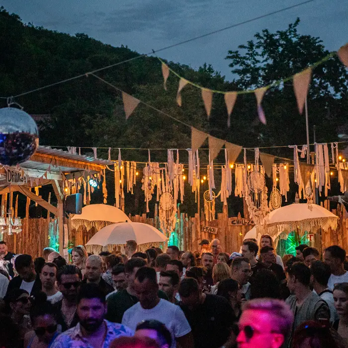 Sommer Garten Biergarten in Schwäbisch Hall